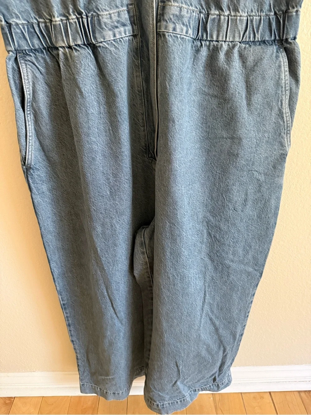 NWT Banana Republic Blue Denim Jumpsuit Size XL Tall